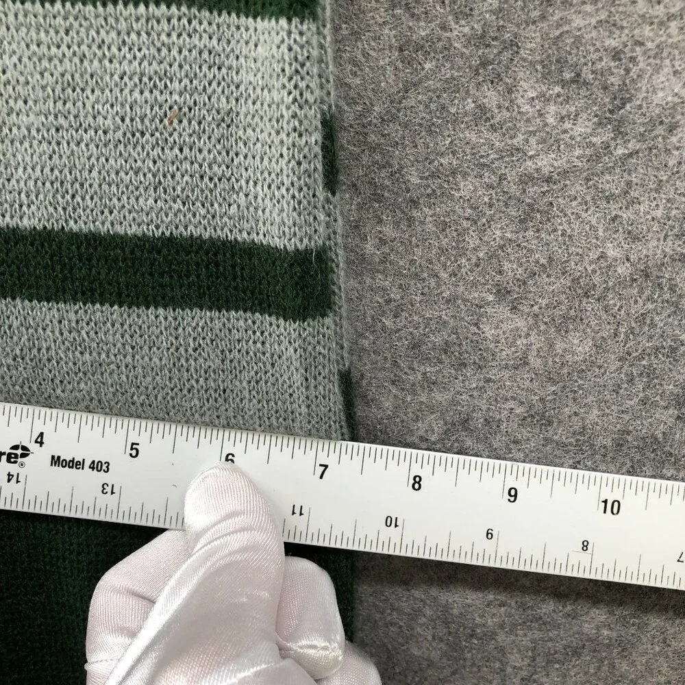 Harry Potter Slytherin Scarf Green Fringe Rectangle One Size Knit‎ Costume